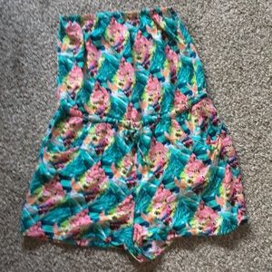 Floral Tube Top Romper